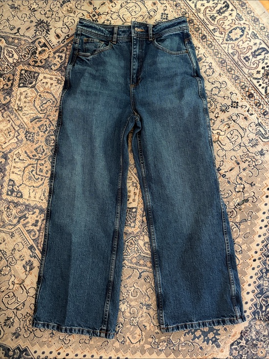 Sezane Denim - SEZANE ❤️ Dark Blue High Rise Straight-Leg Jeans Size 38 / US 6